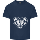 Baby Heart New Baby Pregnancy Pregnant Kids T-Shirt Childrens Navy Blue