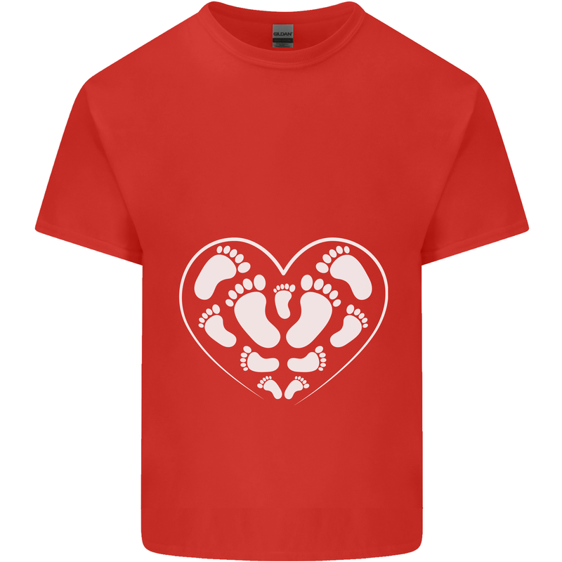 Baby Heart New Baby Pregnancy Pregnant Kids T-Shirt Childrens Red