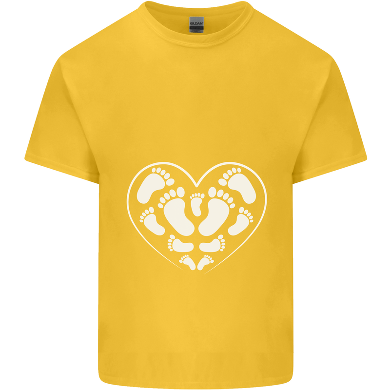 Baby Heart New Baby Pregnancy Pregnant Kids T-Shirt Childrens Yellow
