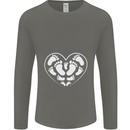 Baby Heart New Baby Pregnancy Pregnant Mens Long Sleeve T-Shirt Charcoal