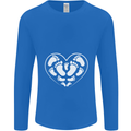 Baby Heart New Baby Pregnancy Pregnant Mens Long Sleeve T-Shirt Royal Blue