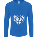 Baby Heart New Baby Pregnancy Pregnant Mens Long Sleeve T-Shirt Royal Blue