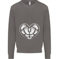 Baby Heart New Baby Pregnancy Pregnant Mens Sweatshirt Jumper Charcoal