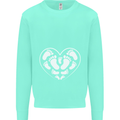 Baby Heart New Baby Pregnancy Pregnant Mens Sweatshirt Jumper Peppermint