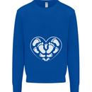 Baby Heart New Baby Pregnancy Pregnant Mens Sweatshirt Jumper Royal Blue