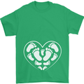 Baby Heart New Baby Pregnancy Pregnant Mens T-Shirt 100% Cotton Irish Green