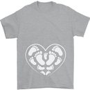 Baby Heart New Baby Pregnancy Pregnant Mens T-Shirt 100% Cotton Sports Grey