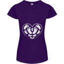 Baby Heart New Baby Pregnancy Pregnant Womens Petite Cut T-Shirt Purple