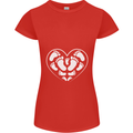 Baby Heart New Baby Pregnancy Pregnant Womens Petite Cut T-Shirt Red