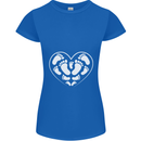 Baby Heart New Baby Pregnancy Pregnant Womens Petite Cut T-Shirt Royal Blue