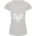 Baby Heart New Baby Pregnancy Pregnant Womens Petite Cut T-Shirt Sports Grey