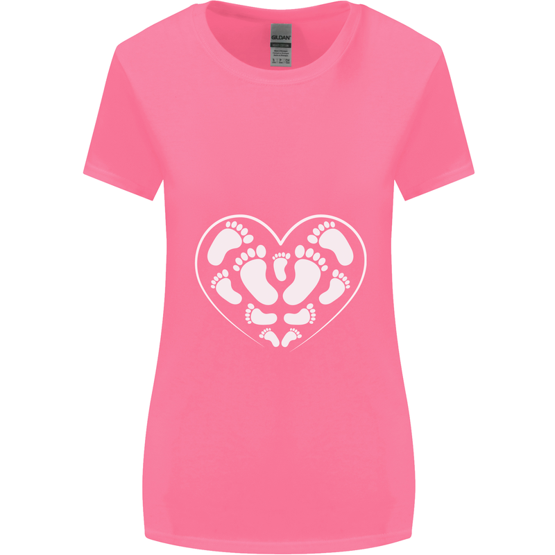 Baby Heart New Baby Pregnancy Pregnant Womens Wider Cut T-Shirt Azalea