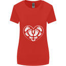 Baby Heart New Baby Pregnancy Pregnant Womens Wider Cut T-Shirt Red