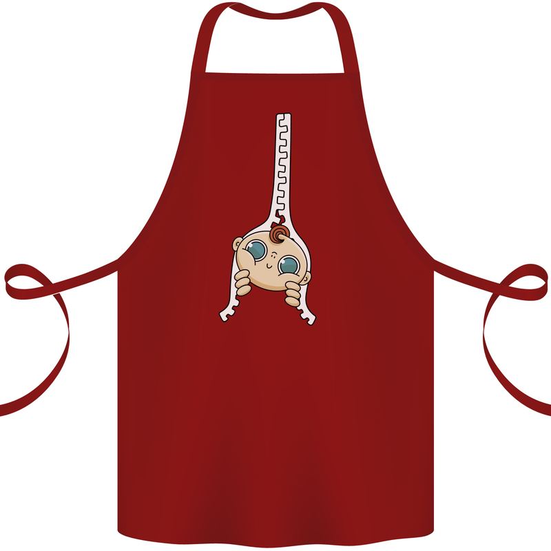 Baby Zipper New Baby Pregnancy Pregnant Cotton Apron 100% Organic Maroon
