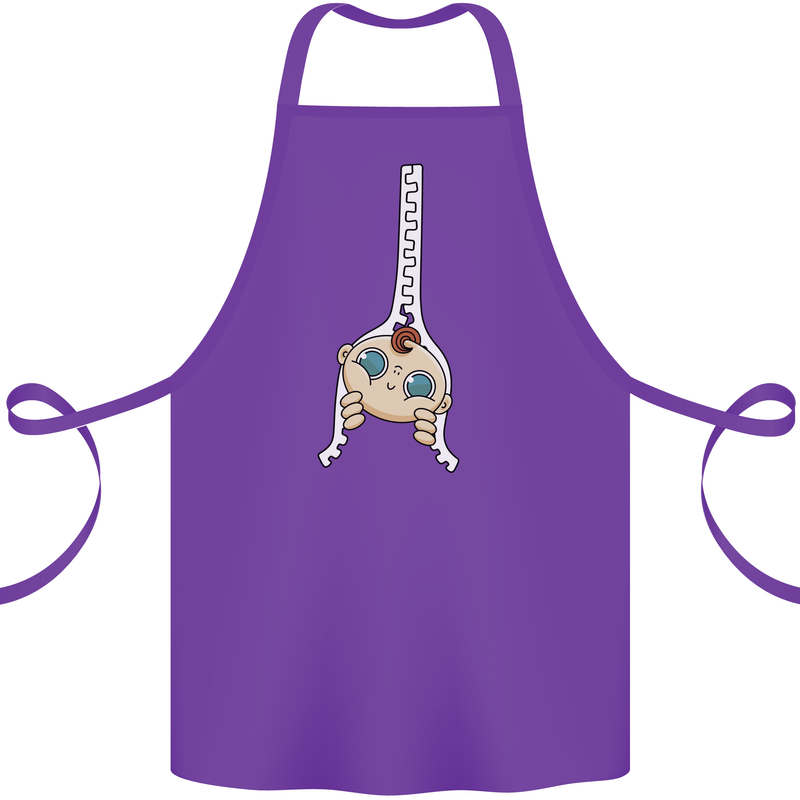 Baby Zipper New Baby Pregnancy Pregnant Cotton Apron 100% Organic Purple
