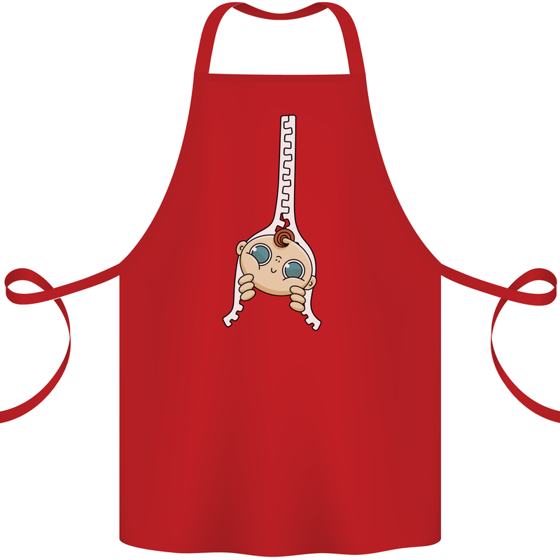 Baby Zipper New Baby Pregnancy Pregnant Cotton Apron 100% Organic Red