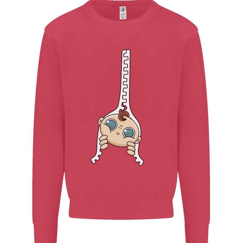Baby Zipper New Baby Pregnancy Pregnant Kids Sweatshirt Jumper Heliconia