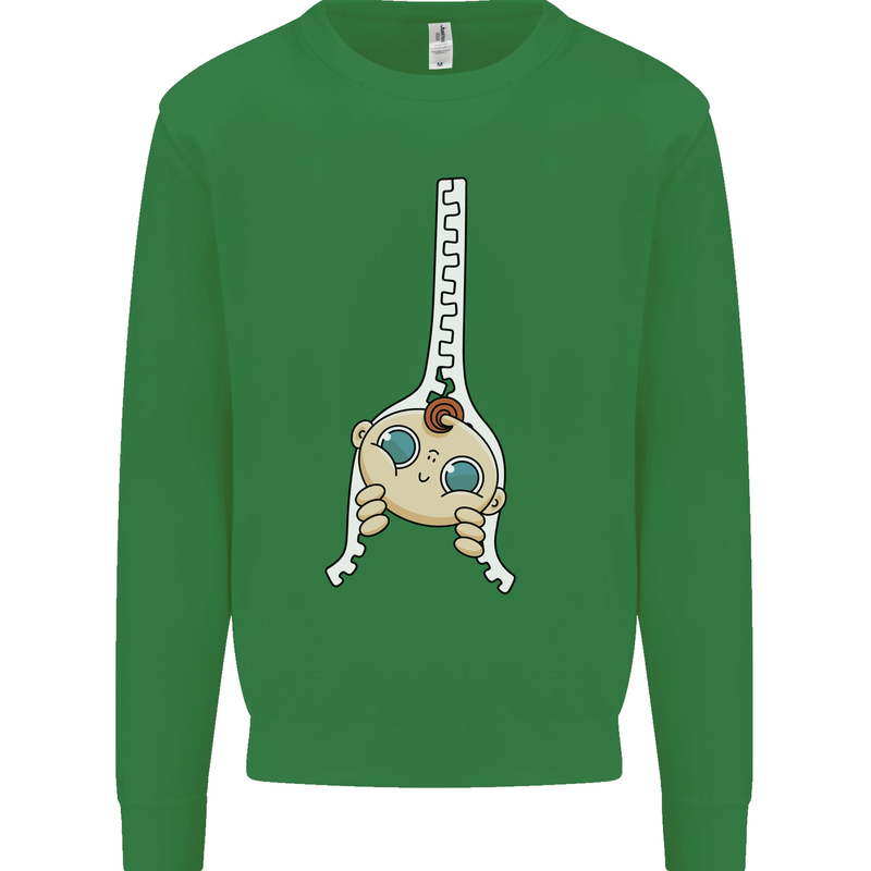 Baby Zipper New Baby Pregnancy Pregnant Kids Sweatshirt Jumper Irish Green