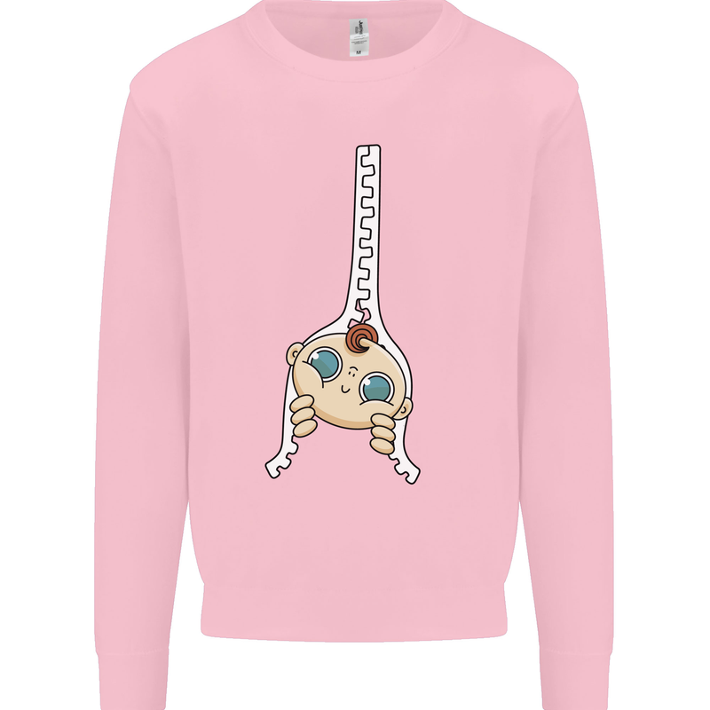 Baby Zipper New Baby Pregnancy Pregnant Kids Sweatshirt Jumper Light Pink