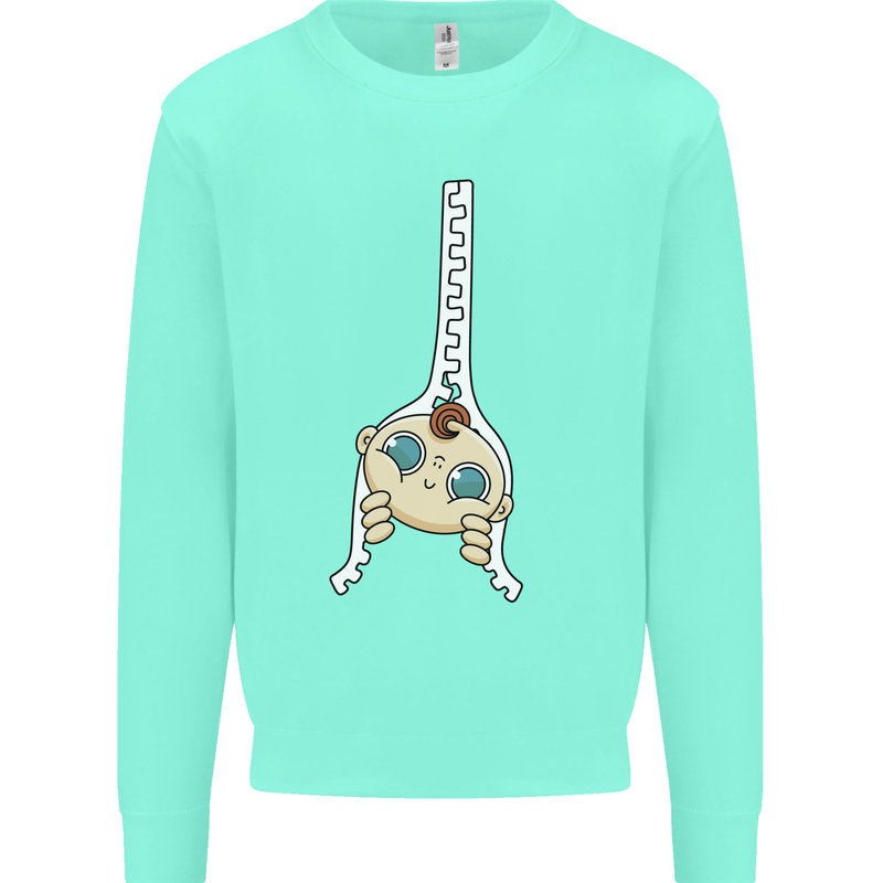 Baby Zipper New Baby Pregnancy Pregnant Kids Sweatshirt Jumper Peppermint