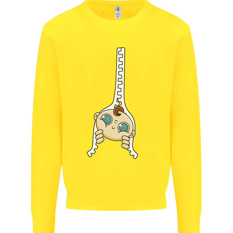Baby Zipper New Baby Pregnancy Pregnant Kids Sweatshirt Jumper Yellow