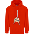 Baby Zipper New Baby Pregnancy Pregnant Mens 80% Cotton Hoodie Bright Red