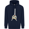 Baby Zipper New Baby Pregnancy Pregnant Mens 80% Cotton Hoodie Navy Blue