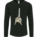 Baby Zipper New Baby Pregnancy Pregnant Mens Long Sleeve T-Shirt Black