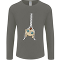Baby Zipper New Baby Pregnancy Pregnant Mens Long Sleeve T-Shirt Charcoal