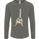 Baby Zipper New Baby Pregnancy Pregnant Mens Long Sleeve T-Shirt Charcoal