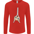 Baby Zipper New Baby Pregnancy Pregnant Mens Long Sleeve T-Shirt Red