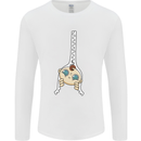 Baby Zipper New Baby Pregnancy Pregnant Mens Long Sleeve T-Shirt White