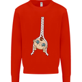 Baby Zipper New Baby Pregnancy Pregnant Mens Sweatshirt Jumper Bright Red