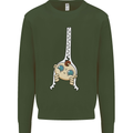 Baby Zipper New Baby Pregnancy Pregnant Mens Sweatshirt Jumper Forest Green