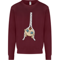 Baby Zipper New Baby Pregnancy Pregnant Mens Sweatshirt Jumper Maroon