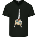 Baby Zipper New Baby Pregnancy Pregnant Mens V-Neck Cotton T-Shirt Black