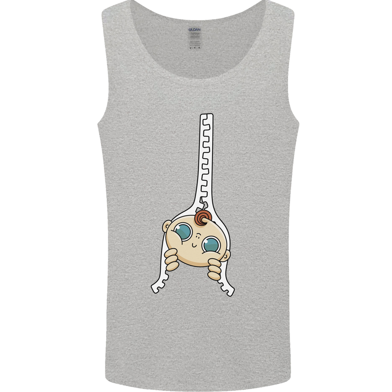 Baby Zipper New Baby Pregnancy Pregnant Mens Vest Tank Top Sports Grey