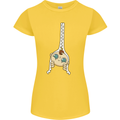 Baby Zipper New Baby Pregnancy Pregnant Womens Petite Cut T-Shirt Yellow