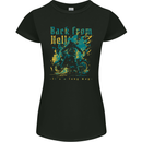 Back From Hell Biker Motorcycle Motorbike Womens Petite Cut T-Shirt Black