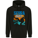 Backroll Entry from a Boat Scuba Diver Diving Childrens Kids Hoodie Black