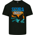 Backroll Entry from a Boat Scuba Diver Diving Kids T-Shirt Childrens Black
