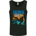 Backroll Entry from a Boat Scuba Diver Diving Mens Vest Tank Top Black