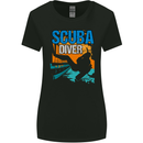 Backroll Entry from a Boat Scuba Diver Diving Womens Wider Cut T-Shirt Black