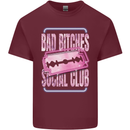 Bad Bitches Social Club Hen Doo Mens Cotton T-Shirt Tee Top Maroon