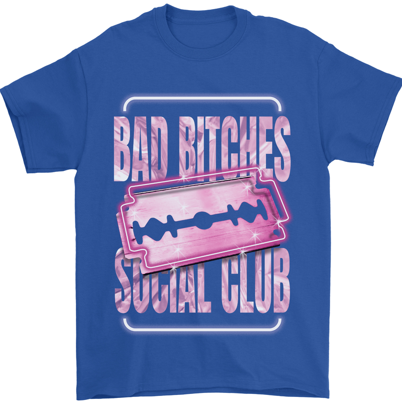 Bad Bitches Social Club Hen Doo Mens T-Shirt 100% Cotton Royal Blue