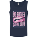 Bad Bitches Social Club Hen Doo Mens Vest Tank Top Navy Blue