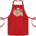 Bad Santa Christmas Tattoo Xmas Biker Gym Cotton Apron 100% Organic Red