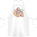 Bad Santa Christmas Tattoo Xmas Biker Gym Cotton Apron 100% Organic White