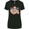 Bad Santa Christmas Tattoo Xmas Biker Gym Womens Wider Cut T-Shirt Black