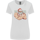 Bad Santa Christmas Tattoo Xmas Biker Gym Womens Wider Cut T-Shirt White